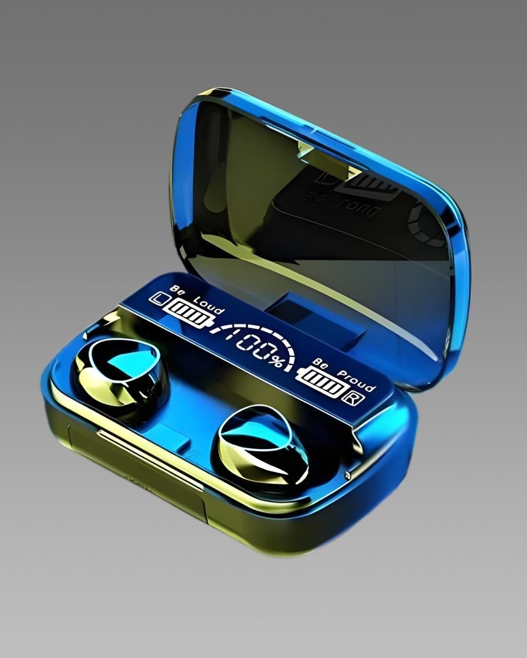 M10 TWS Wireless Earphone Touch Bluetooth Earplugs Use as a power bank  Noise Reduction Headphones with Digital Display Black